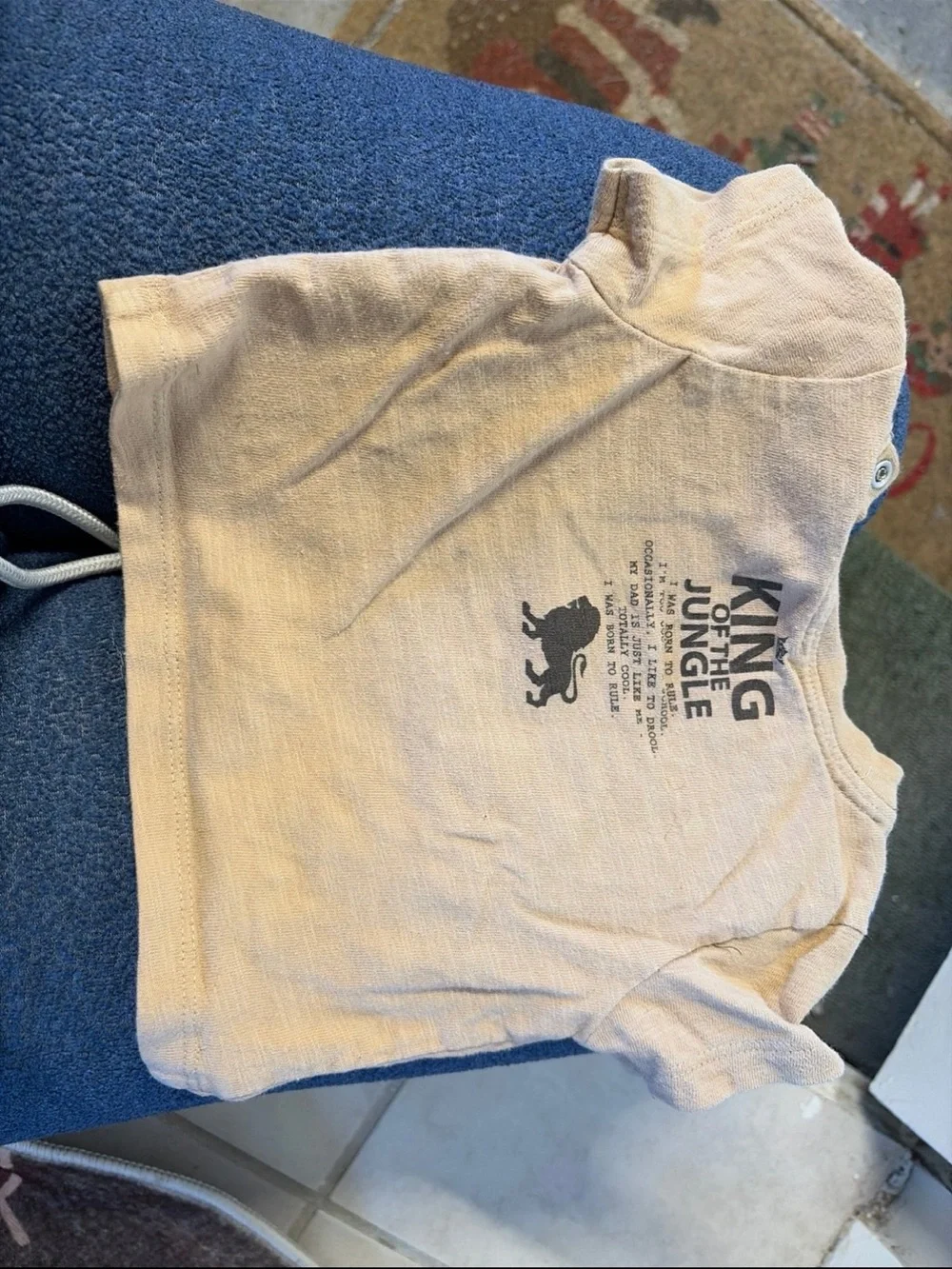 Old Navy king of the jungle size 0-3 month baby boy shirt